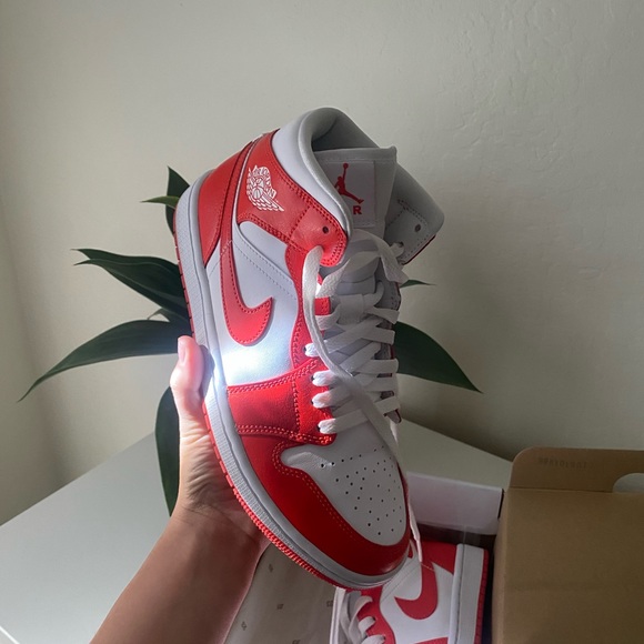 Habanero Red Nike Jordans - Picture 2 of 5